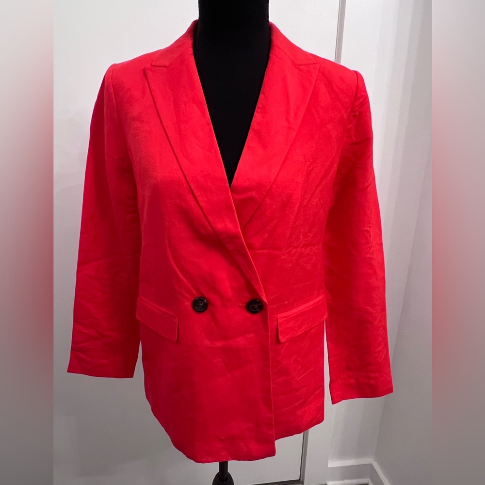 Ann Taylor Bold Scarlet Blazer